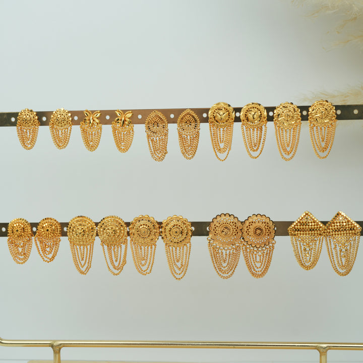 Layered Chain Drop Earrings