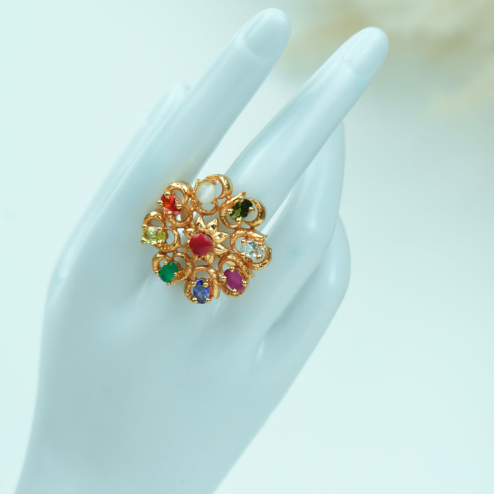 Navaratna Adjustable Ring