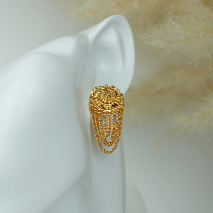 Layered Chain Drop Earrings