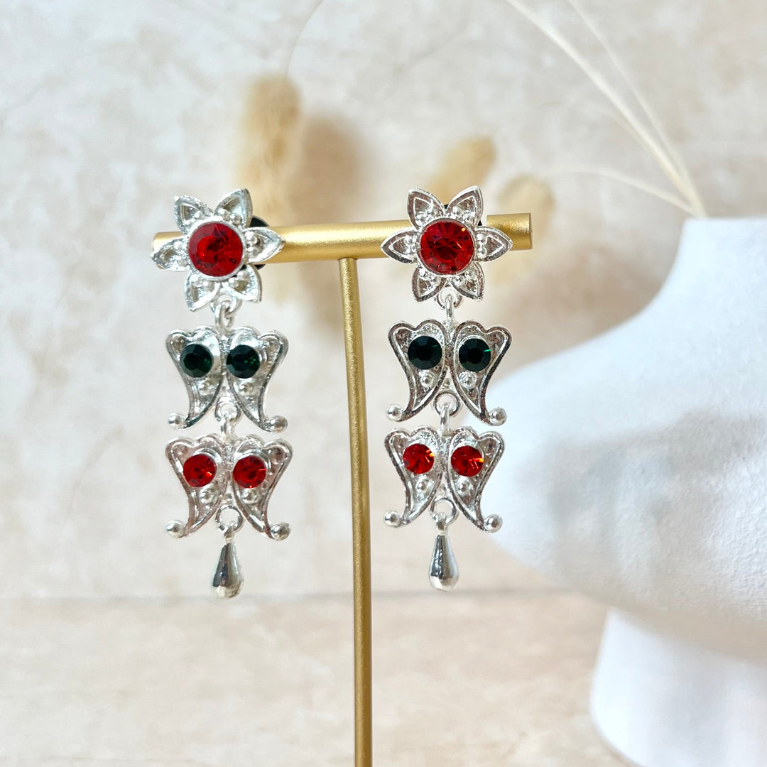 Two Step Yarling Drop Earrings