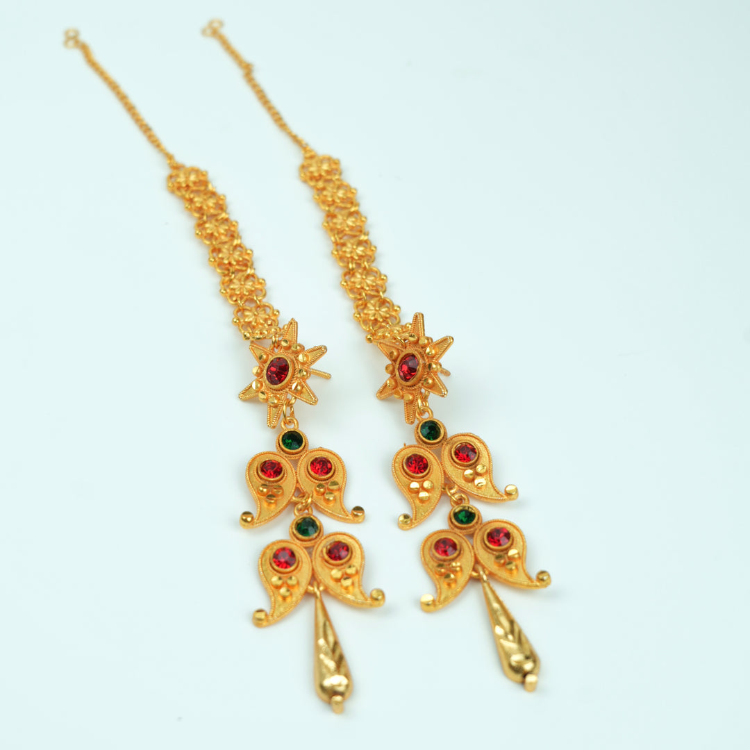 Two Steps Chain Yarling Earrings