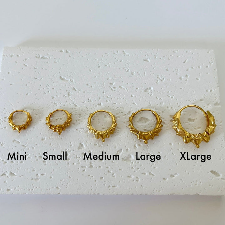 Medium Madwari Hoop Earrings
