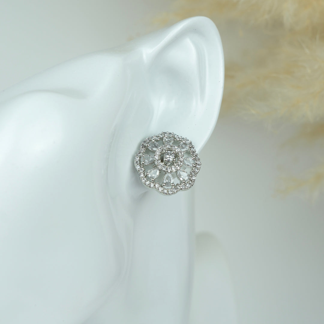 Petal Halo Stud Earrings