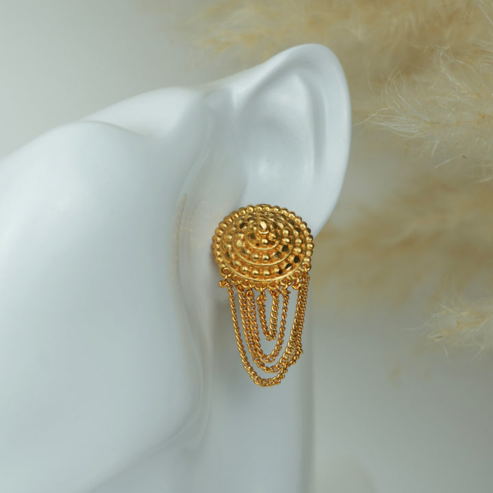 Layered Chain Drop Earrings