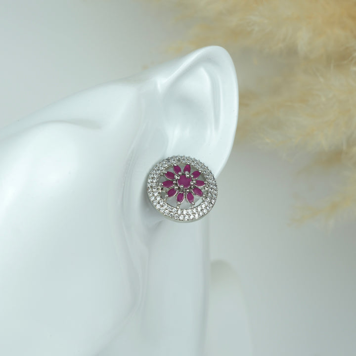 Petal Halo Stud Earrings