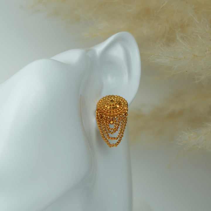 Layered Chain Drop Earrings