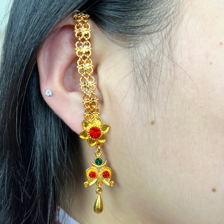 One Step Chain Yarling Earrings