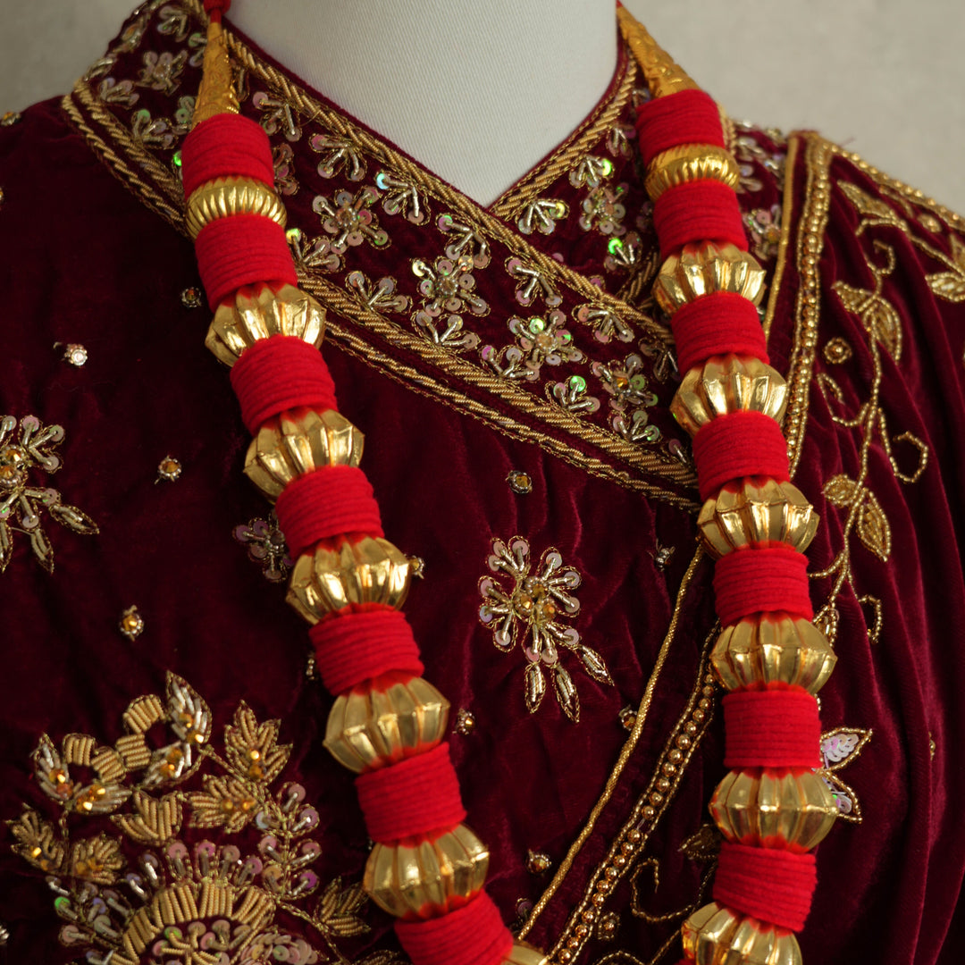 Kantha Mala – Red Makhamal