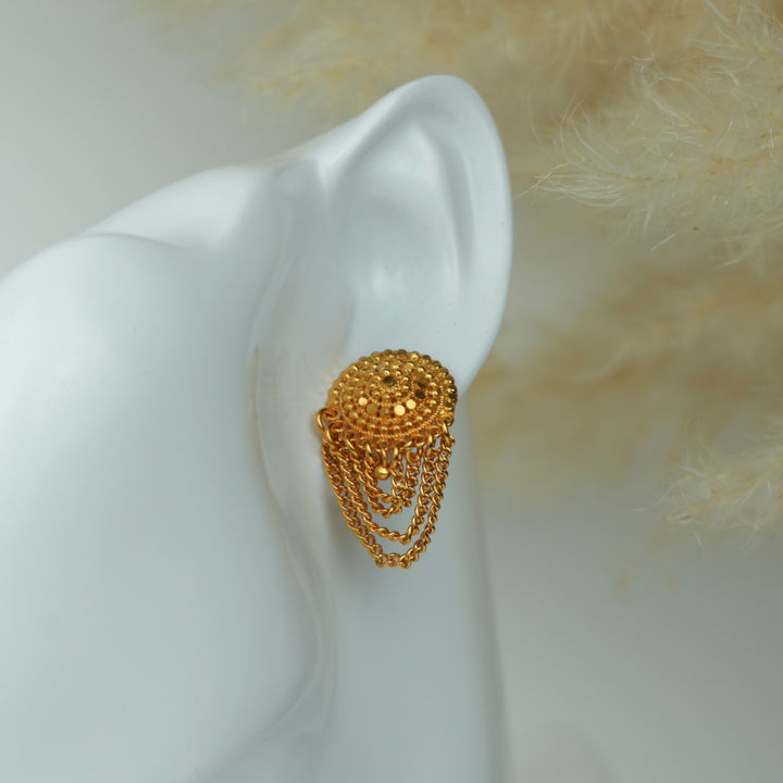 Layered Chain Drop Earrings