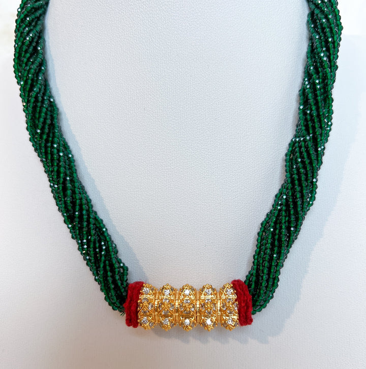 AD Kanchhi Tilhari Green Hydropote Necklace