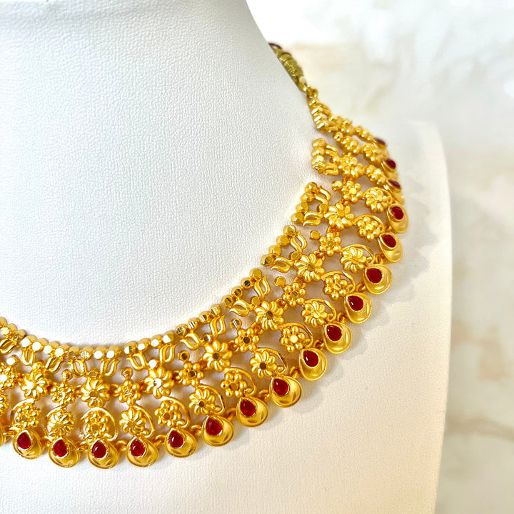 Crimson Mini Haar Necklace