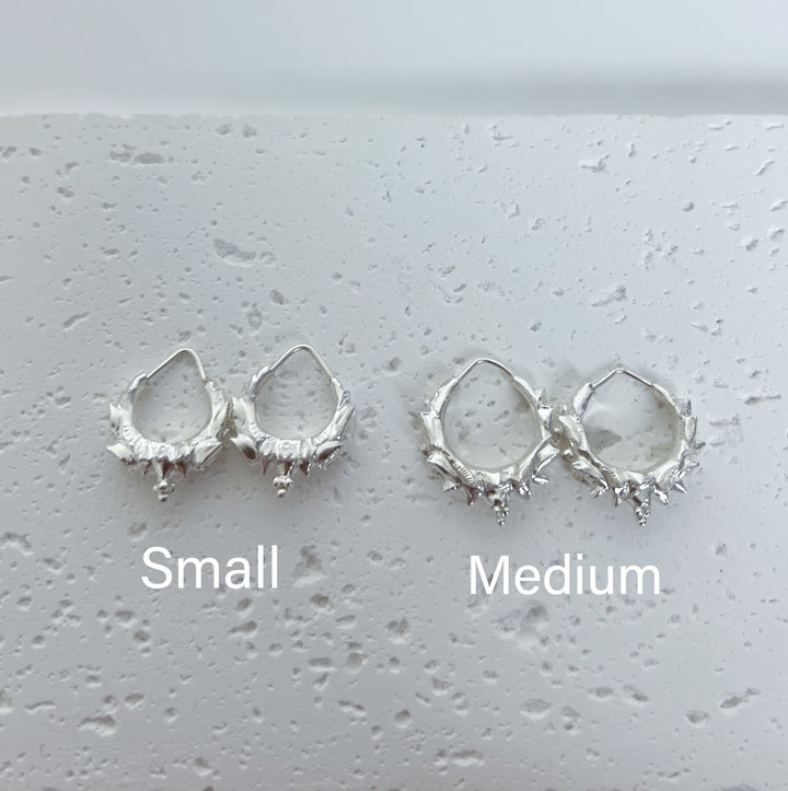 Pure Silver Medium Madwari Earrings