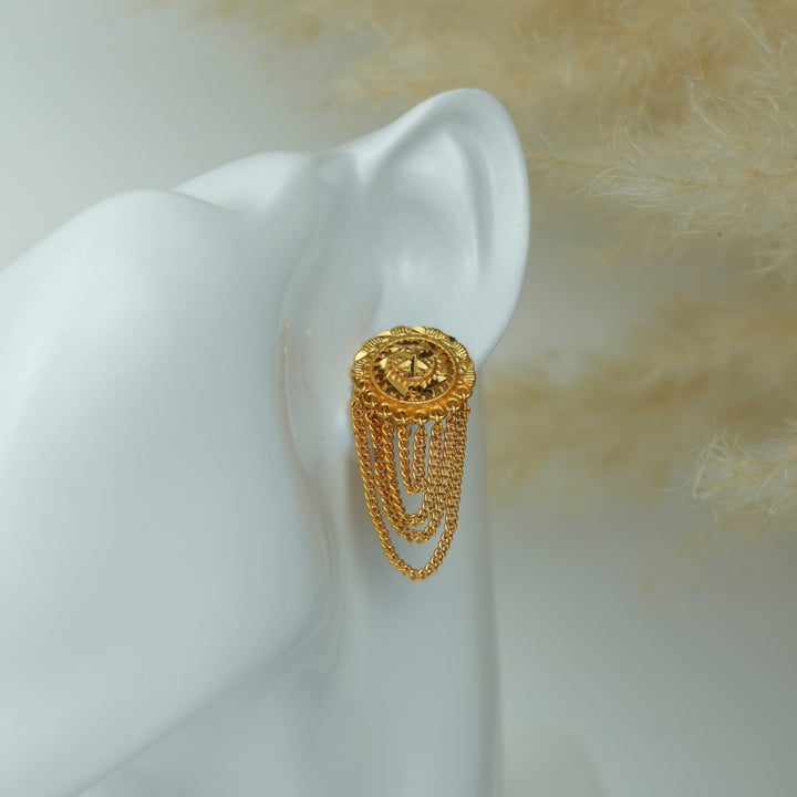 Layered Chain Drop Earrings