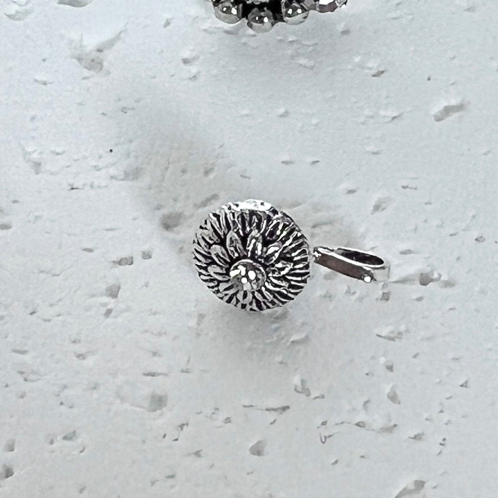 Oxidised Silver Tone Nose Ring