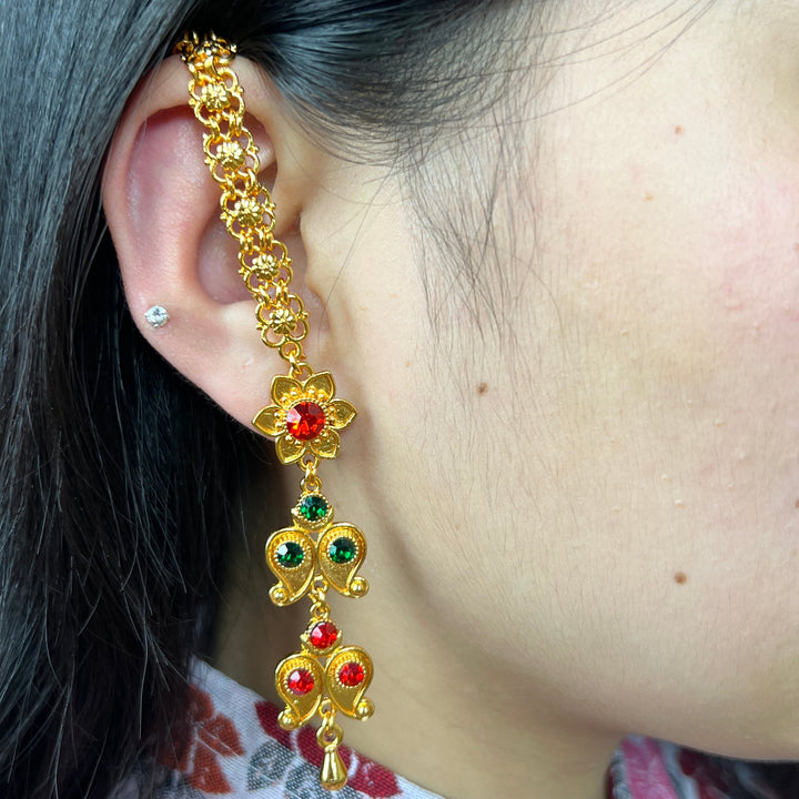 Two Steps Chain Yarling Earrings