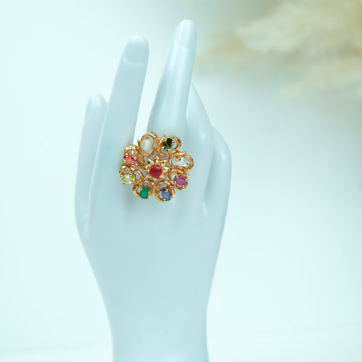 Navaratna Adjustable Ring