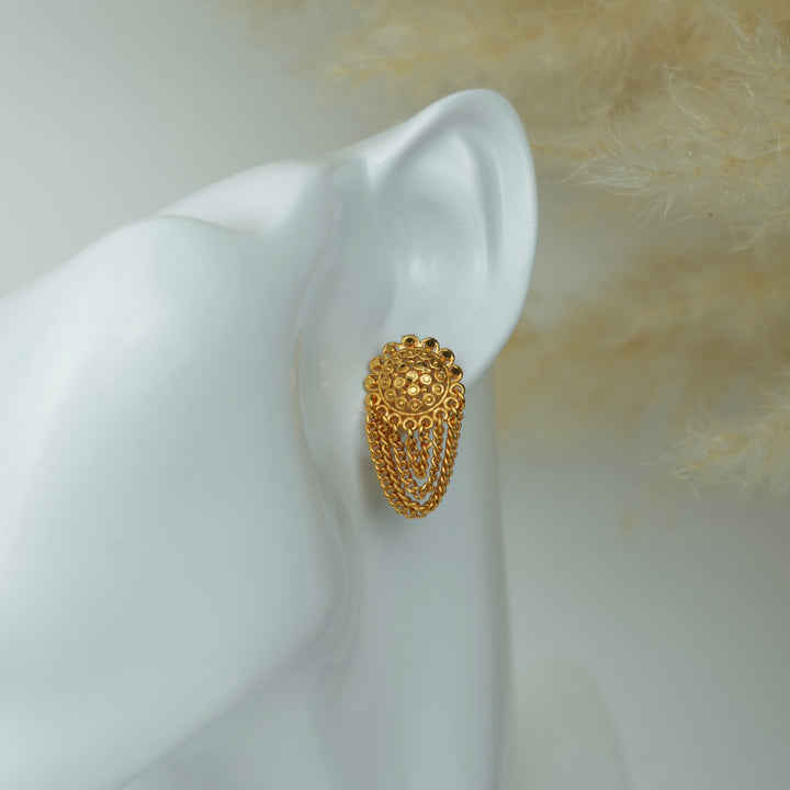 Layered Chain Drop Earrings