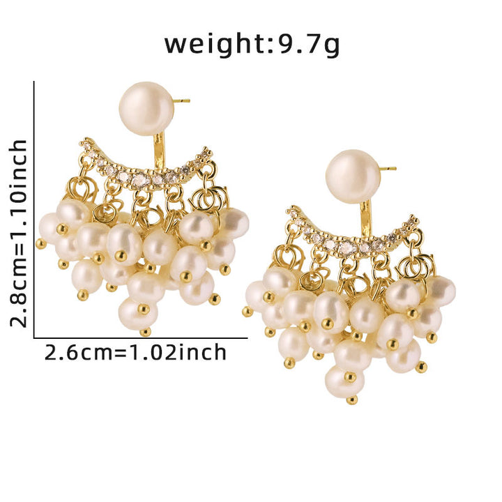 Natural Freshwater Pearl Elegant Studs Earrings
