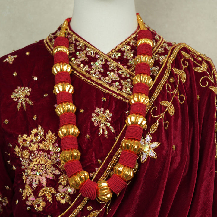 Kantha Mala – Maroon Makhamal