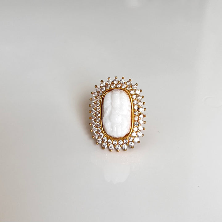 Ganesh AD Stone Adjustable Ring