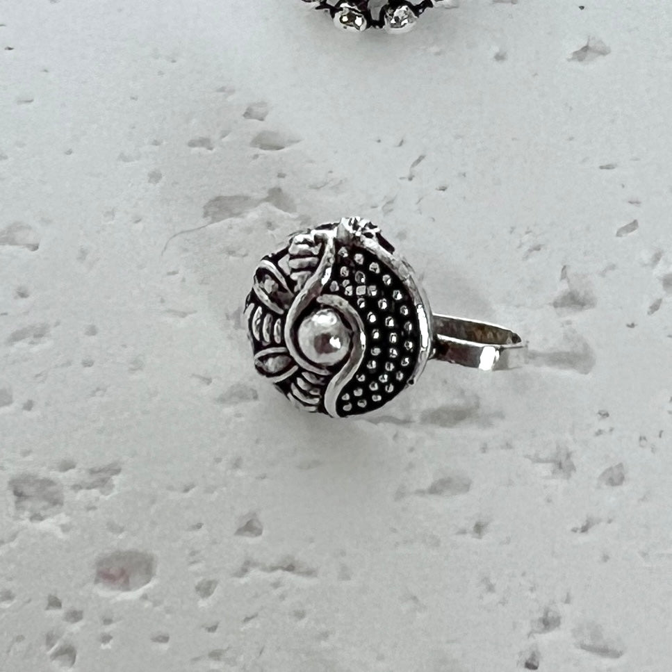 Oxidised Silver Tone Nose Ring