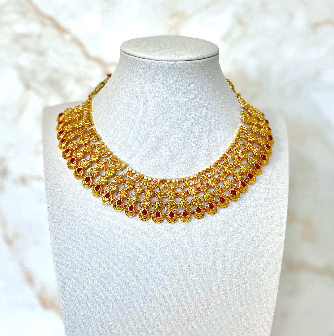 Crimson Mini Haar Necklace