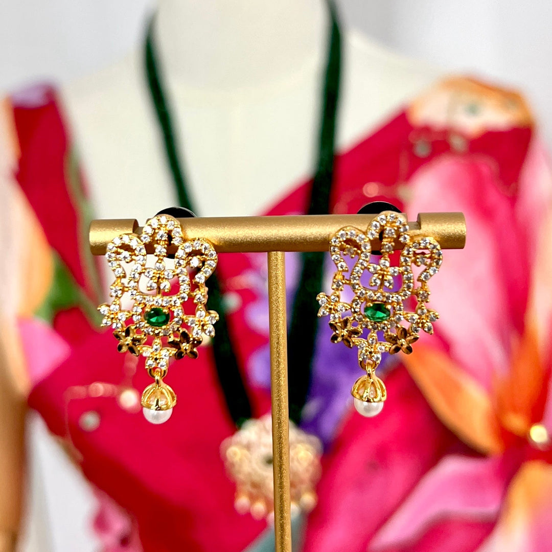 AD Mangalsutra Set - Green Hydropote