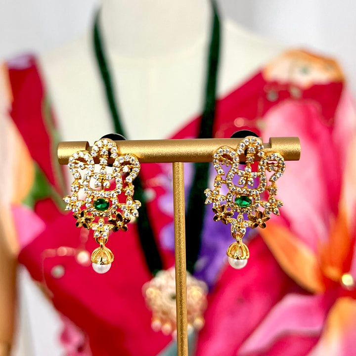 AD Mangalsutra Set - Green Hydropote