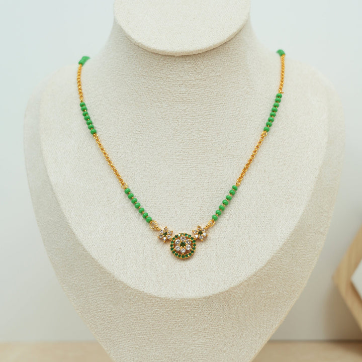 Green Beaded Mangalsutra