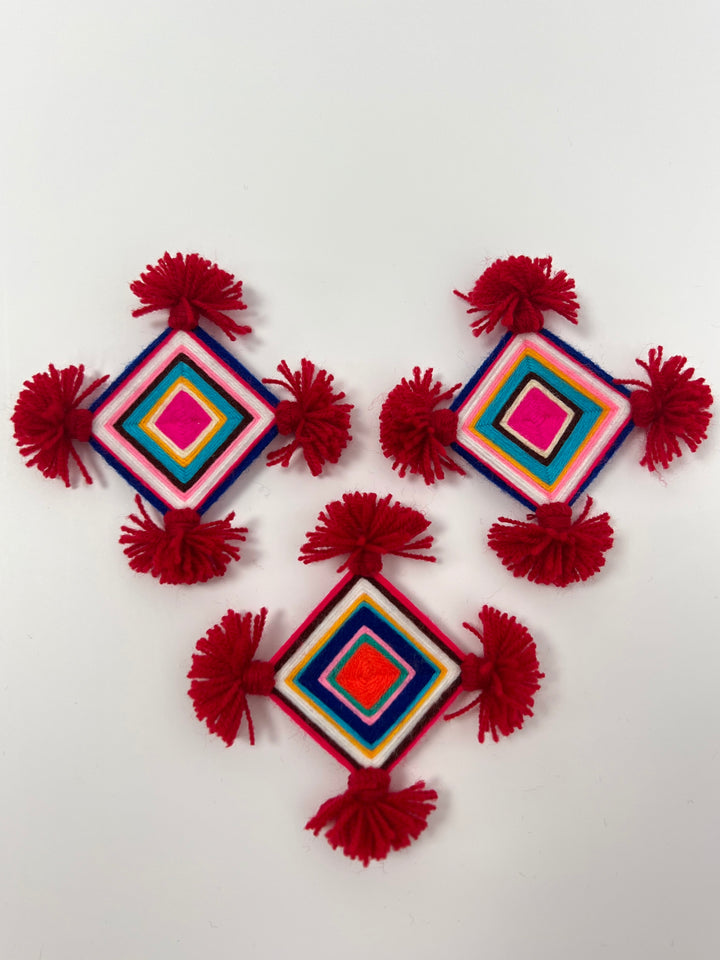 Red Silam Sakhma Brooch