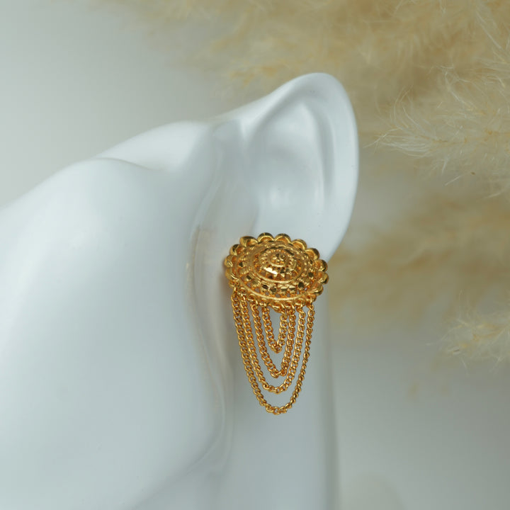 Layered Chain Drop Earrings
