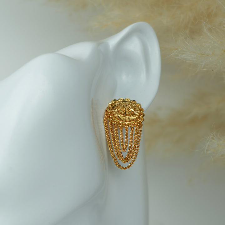 Layered Chain Drop Earrings