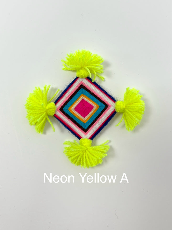 Neon Yellow Silam Sakhma Brooch