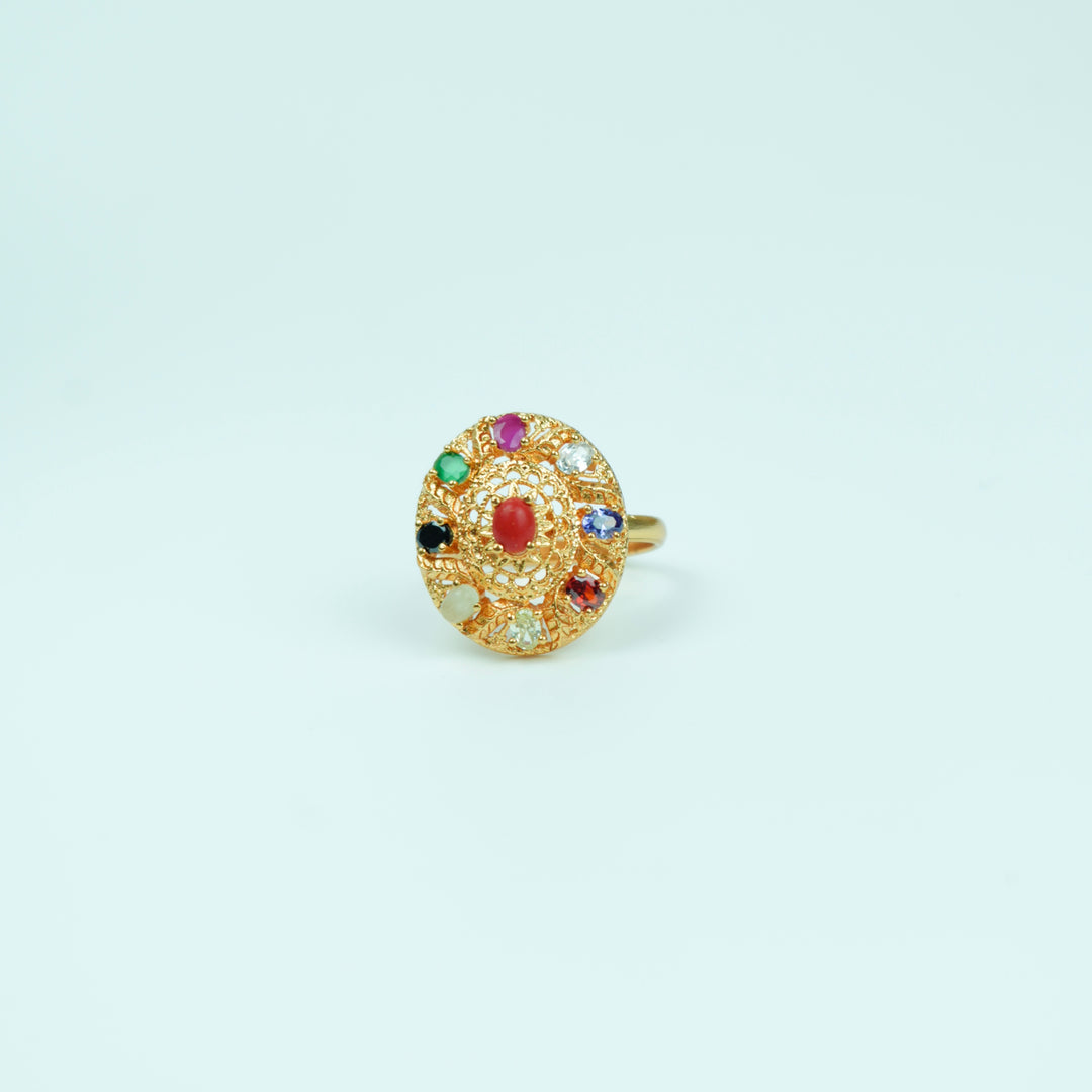 Navaratna Adjustable Ring