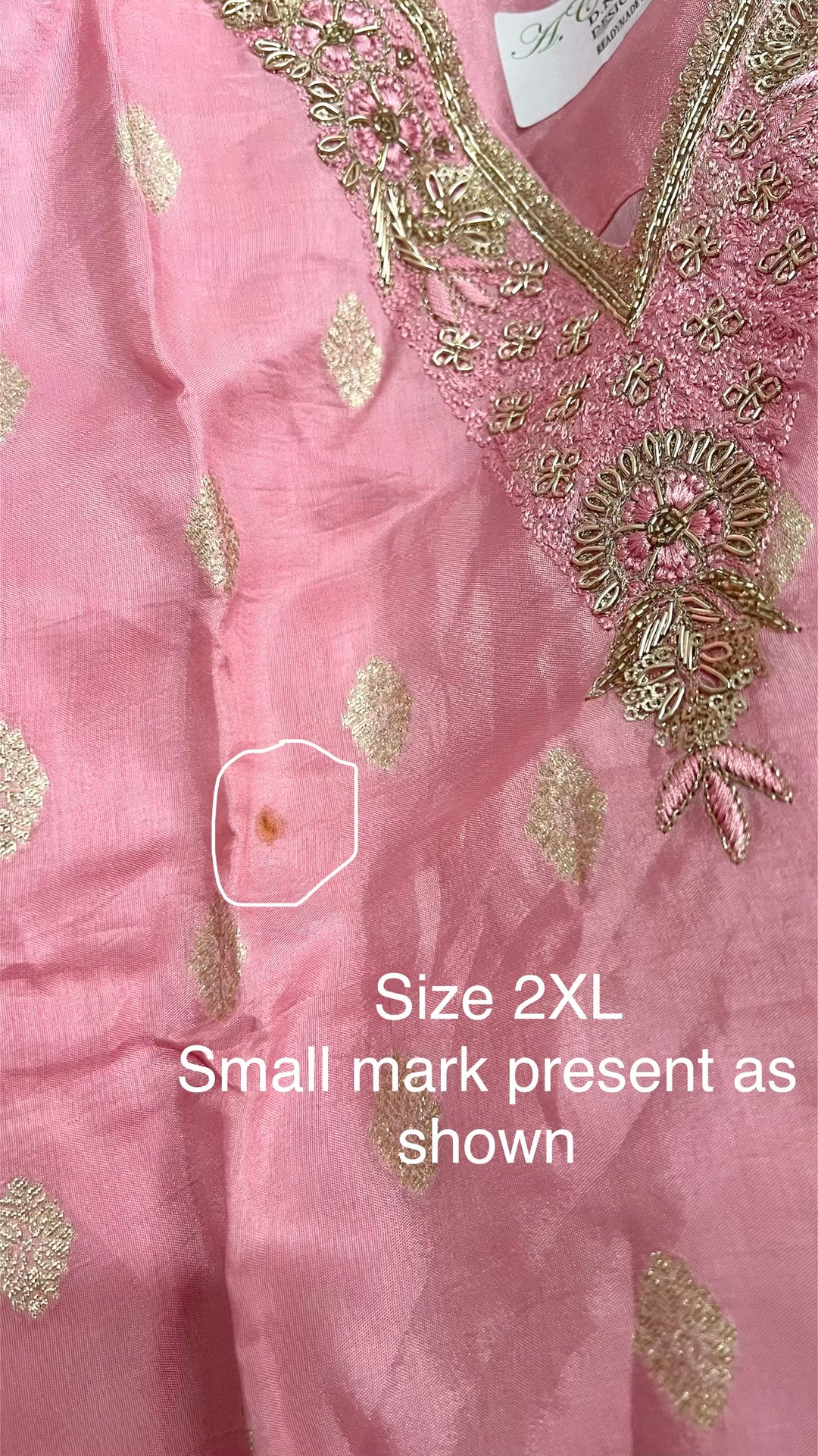 Blush Pink Straight Dhola Silk Kurta Set