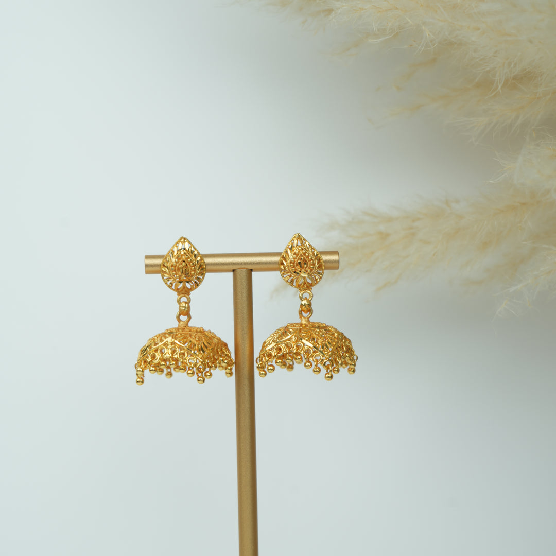 Petal Jhumka Earrings