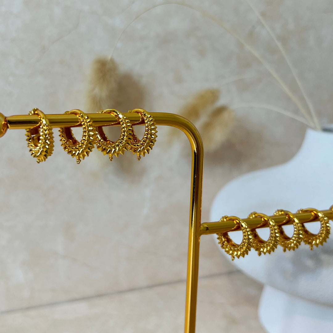 Kadey Madwari Hoop Earrings