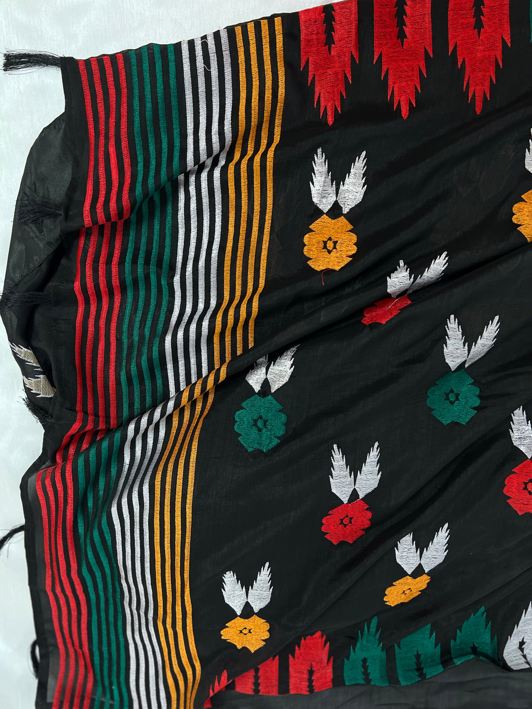 Black Laaligurash Embroidered Saree