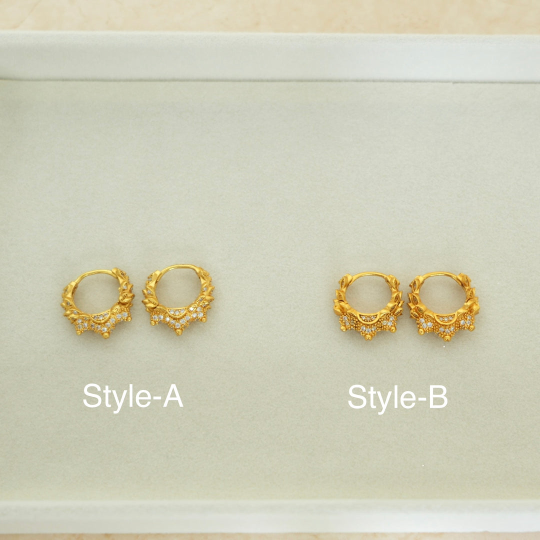 AD Madwari Hoop Earrings