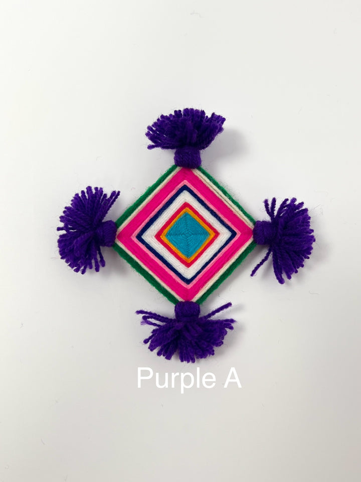 Purple Silam Sakhma Brooch