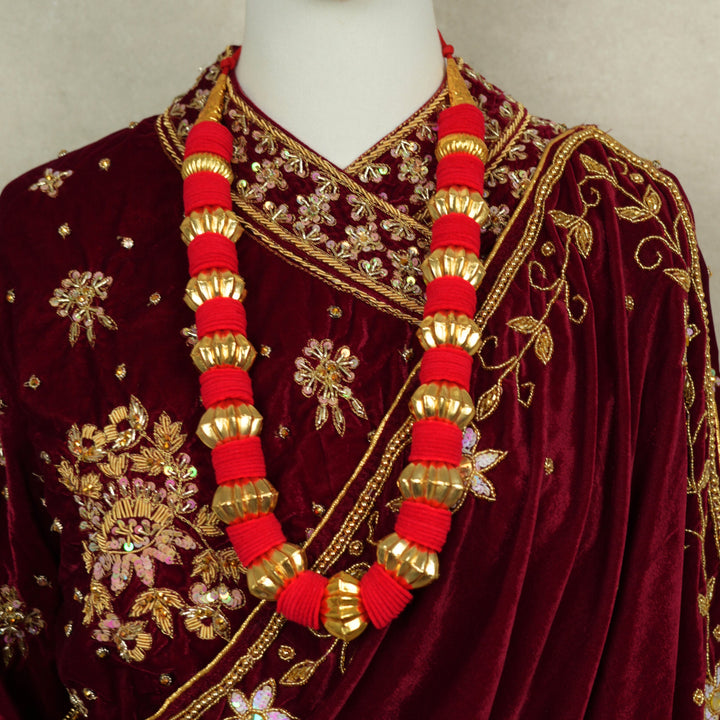 Kantha Mala – Red Makhamal