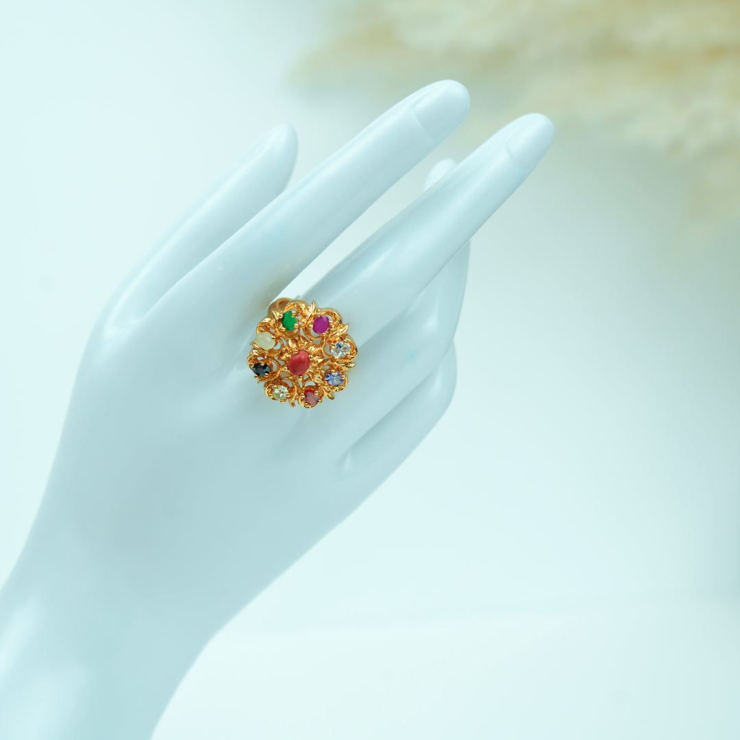 Navaratna Adjustable Ring
