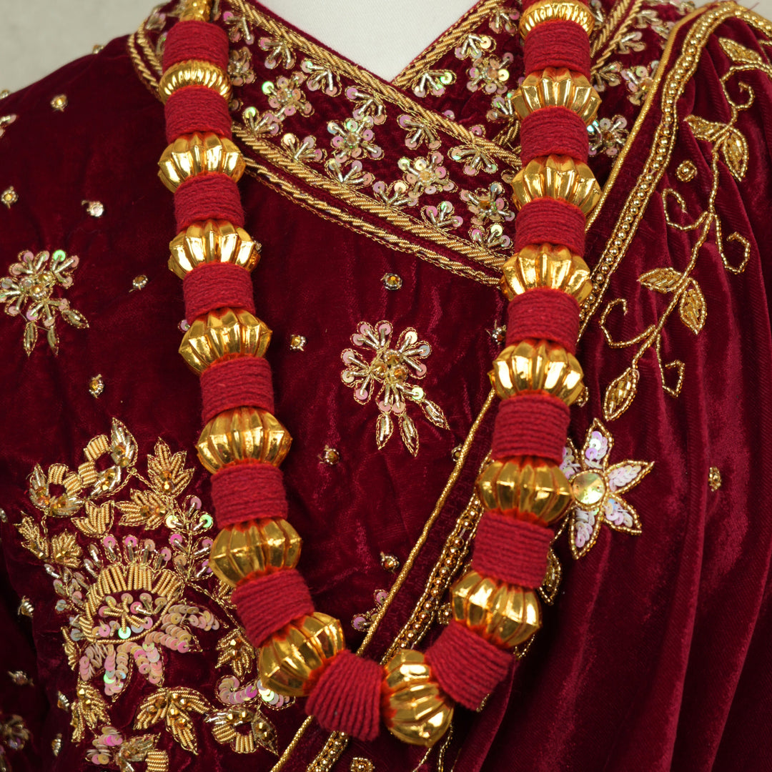 Kantha Mala – Maroon Makhamal
