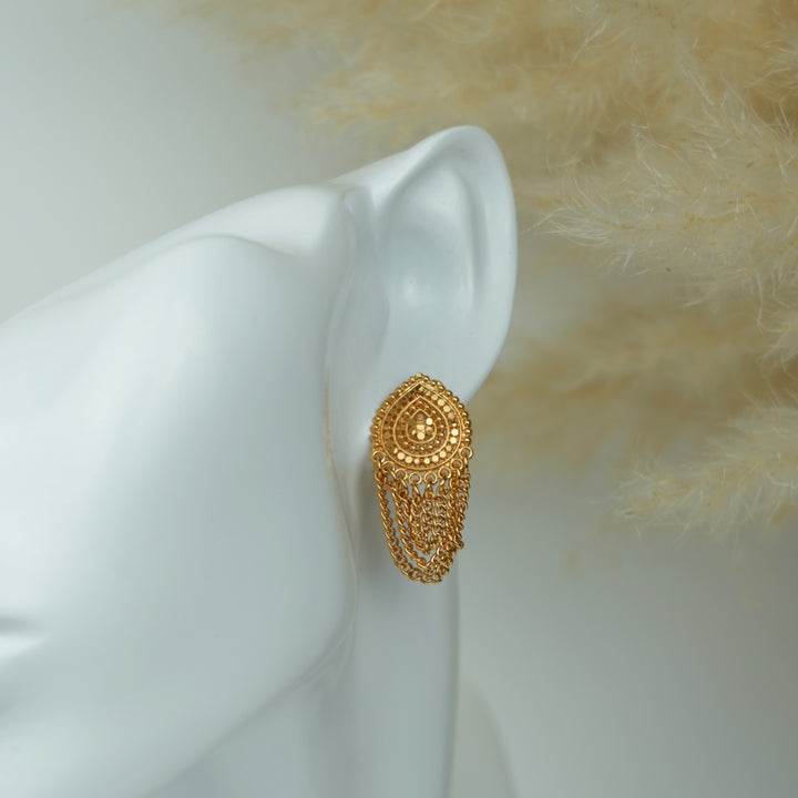 Layered Chain Drop Earrings