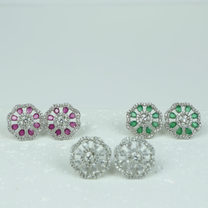 Petal Halo Stud Earrings