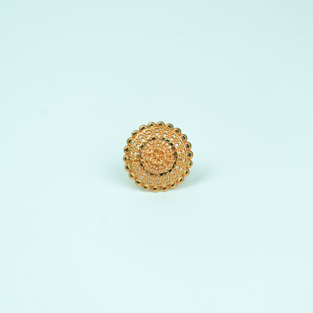 Floral Bloom Adjustable Ring