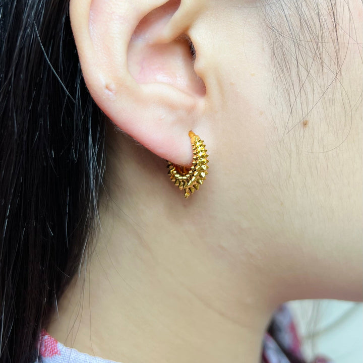 Kadey Madwari Hoop Earrings