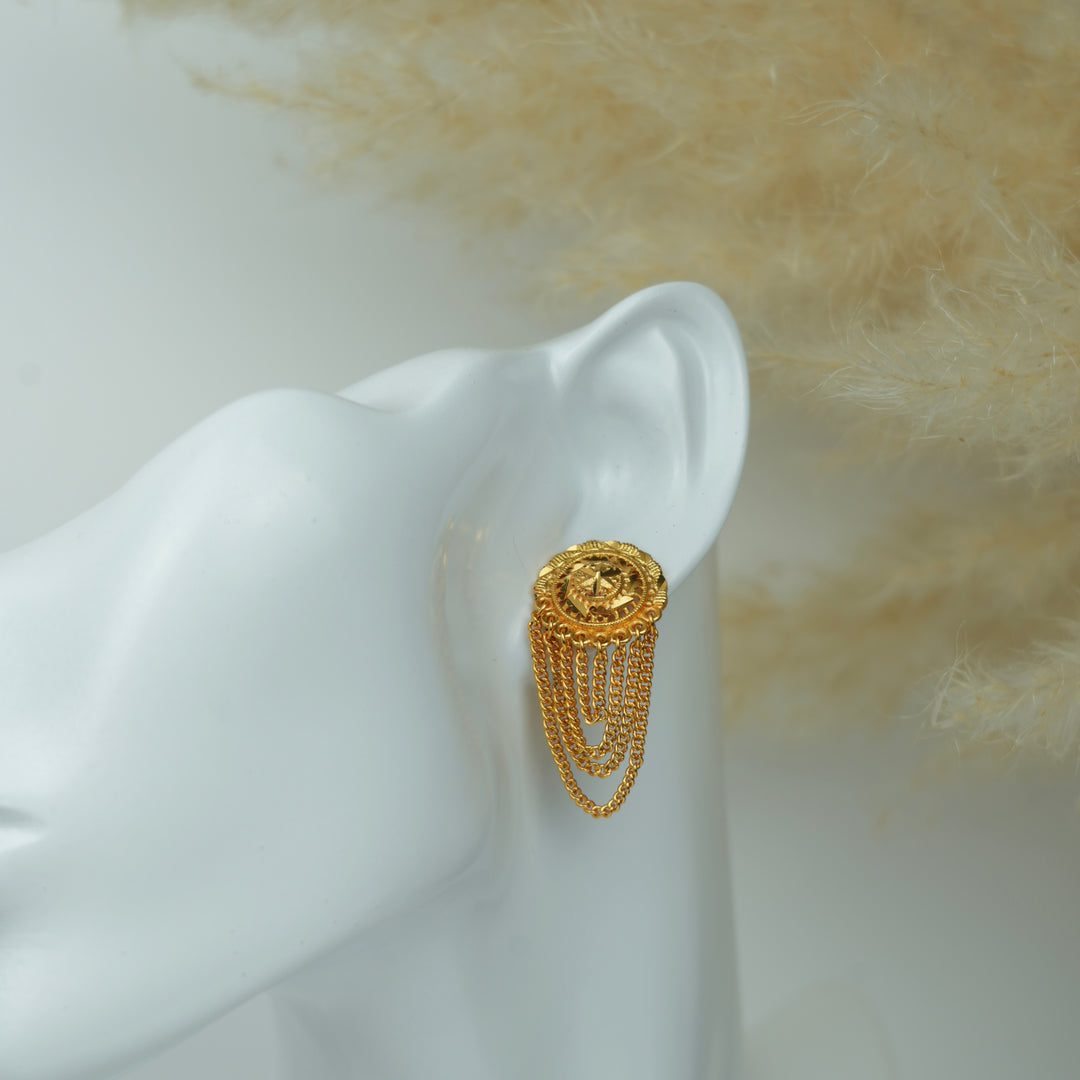 Layered Chain Drop Earrings