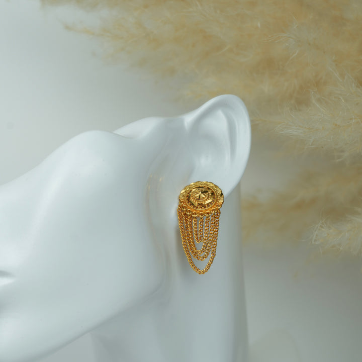 Layered Chain Drop Earrings