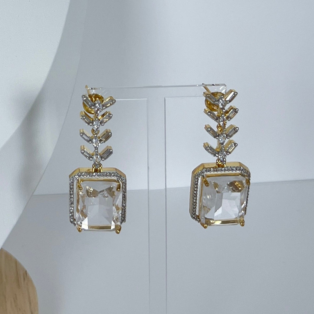 Gold Plated AD Necklace Set